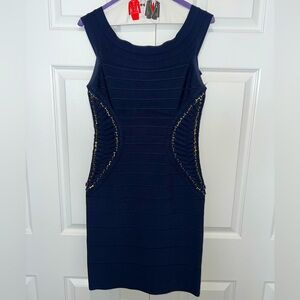 Terani Couture Size 4 Blue Dress